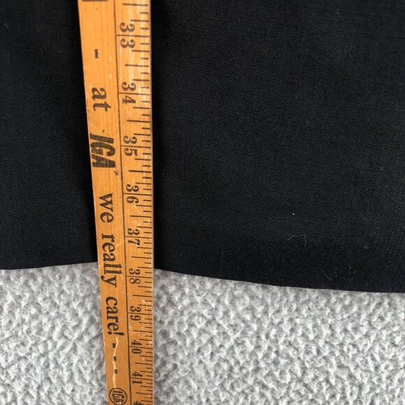 Vintage Jessica Howard Dress Women 8 Black Linen Blend Knee Jacket Animal Button - Picture 8 of 9